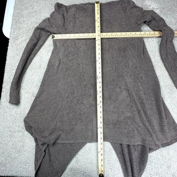 Barefoot Dreams Bamboo Chic Lite Cardigan S/M Open Front Brown Long Sleeve 436 - Picture 8 of 8
